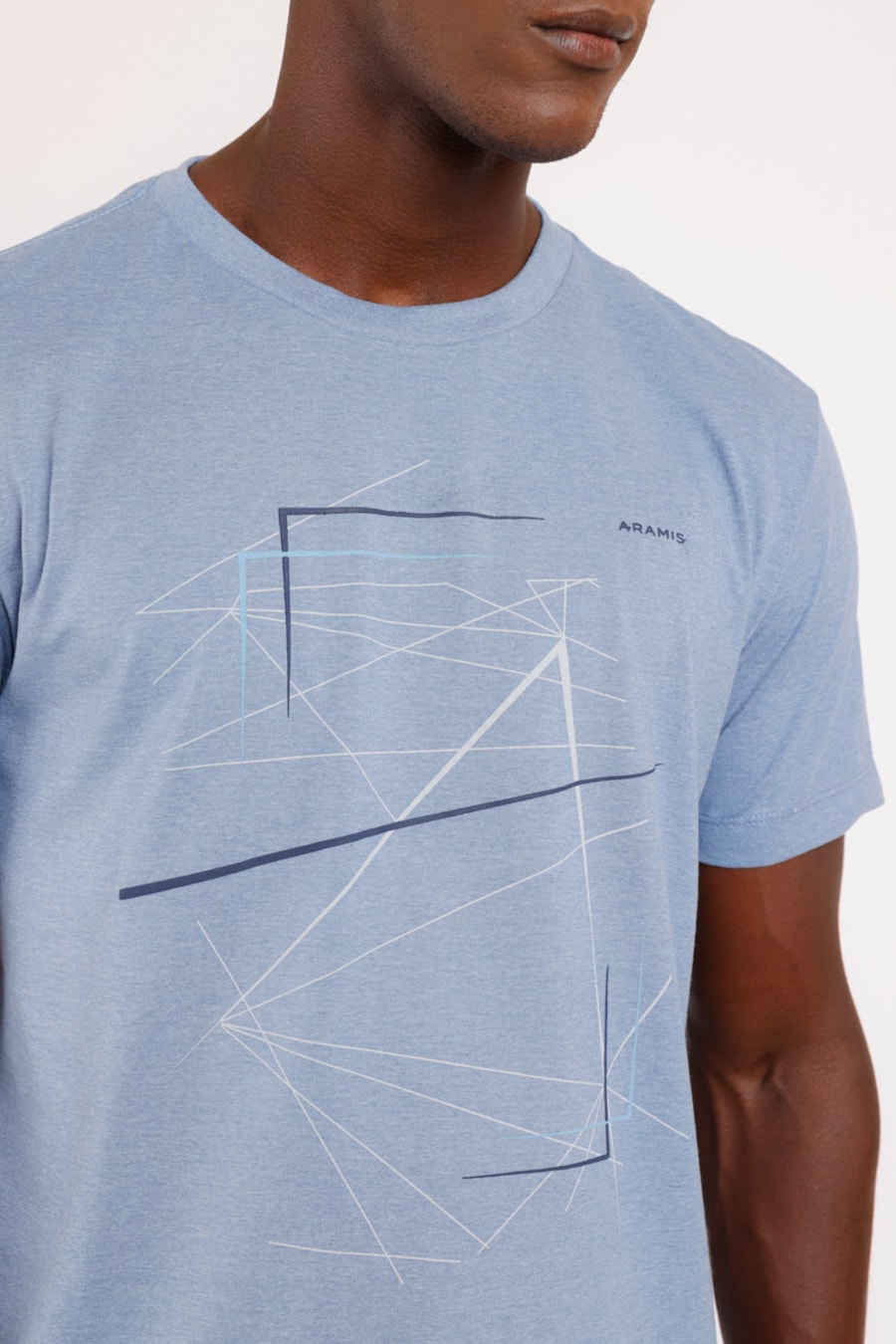 Camiseta Eco Pet Estampa Vertices Alumínio — foto 1 de 2