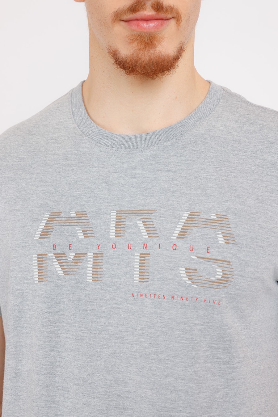 Camiseta Estampa Aramis Cortado Cinza Mescla — foto 1 de 2