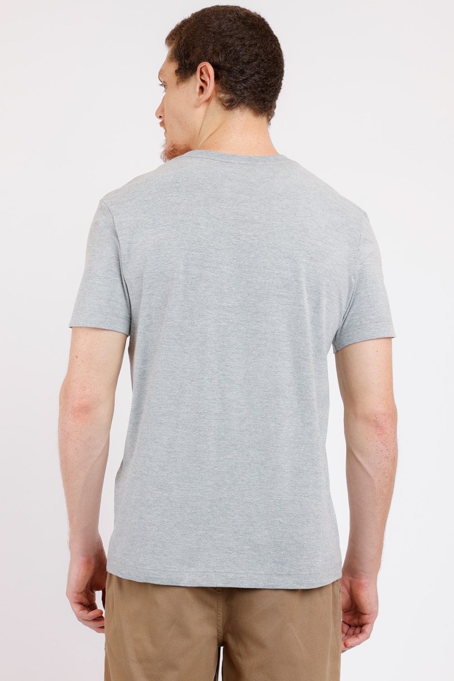 Camiseta Estampa Aramis Cortado Cinza Mescla — foto 2 de 2
