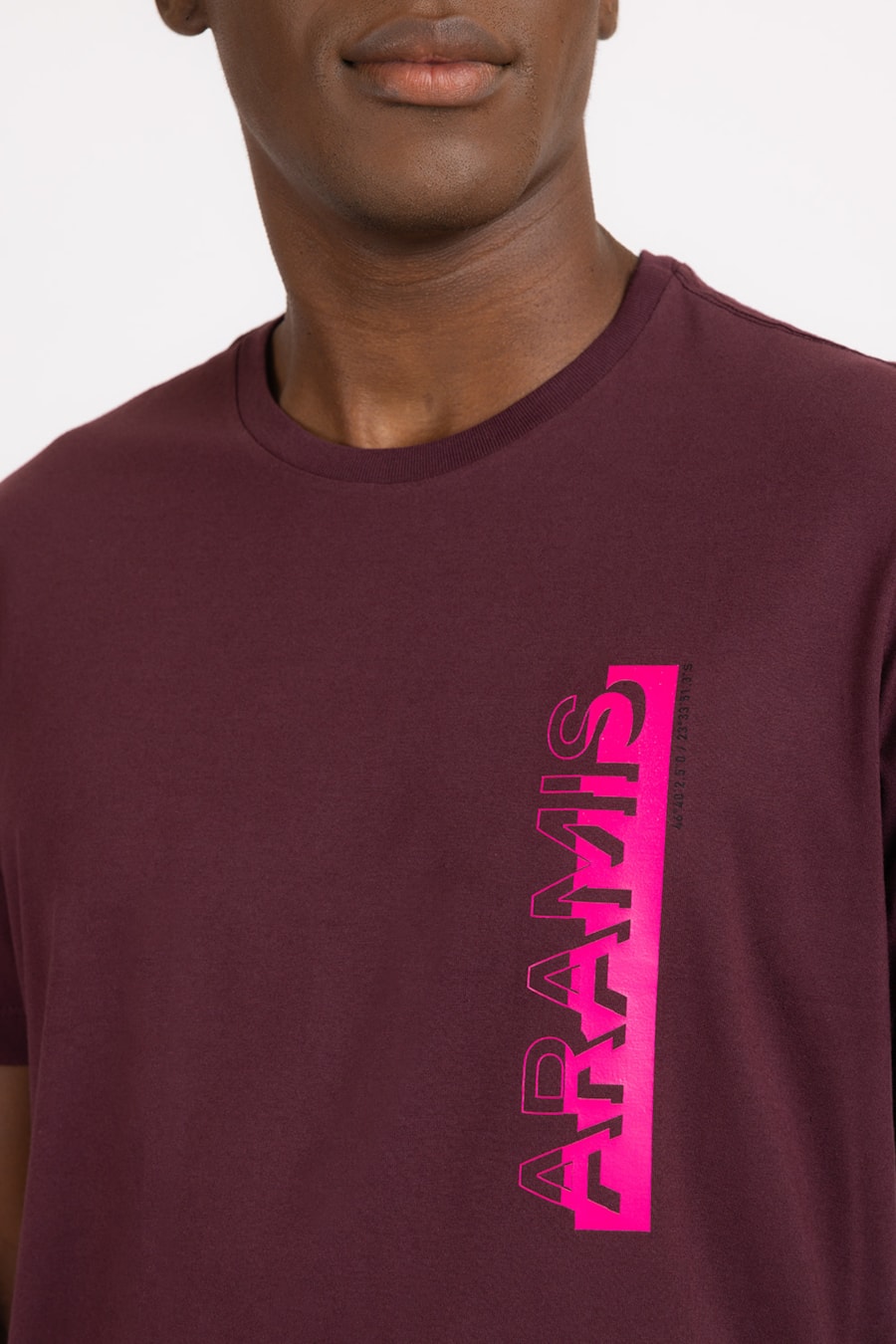 Camiseta Estampa Aramis Neon Burgundy — foto 1 de 2