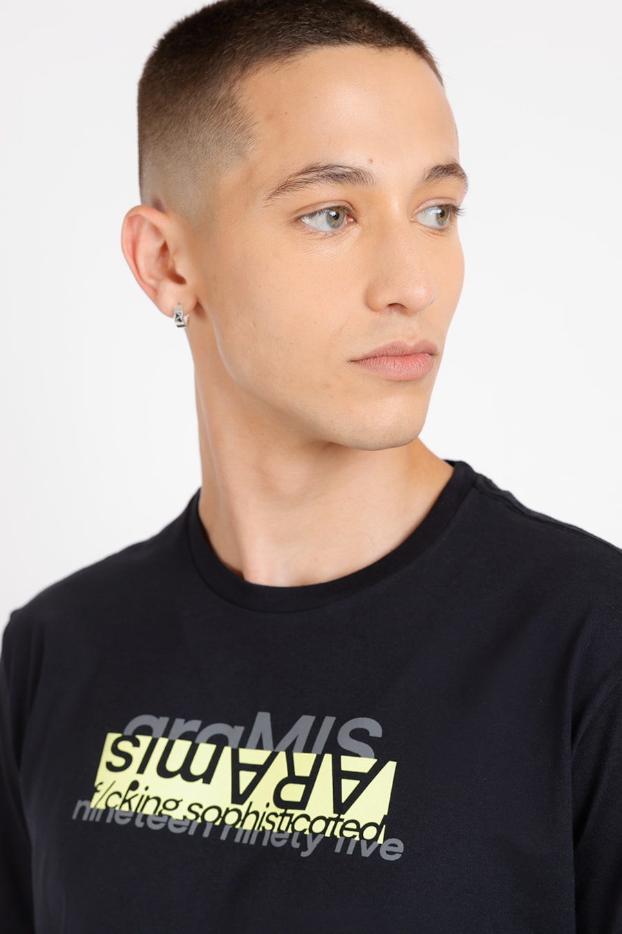 Camiseta Estampa Aramis Reflect Preto — foto 1 de 2