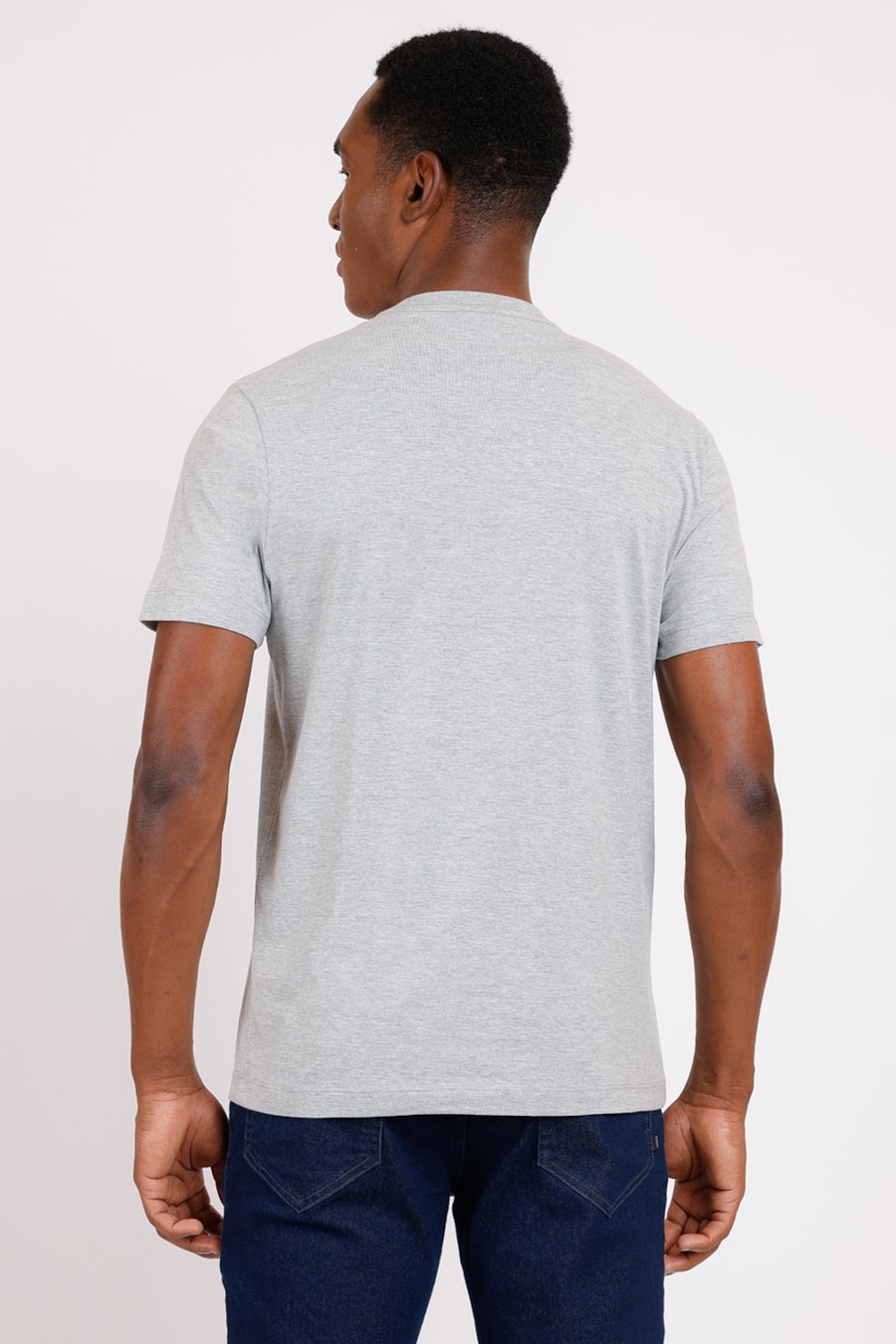 Camiseta Estampa Aramis Repeat Cinza Mescla — foto 2 de 2