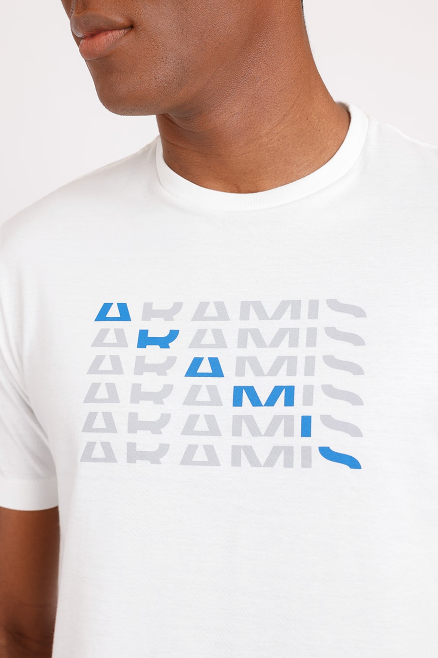 Camiseta Estampa Aramis Repeat Off White — foto 1 de 2