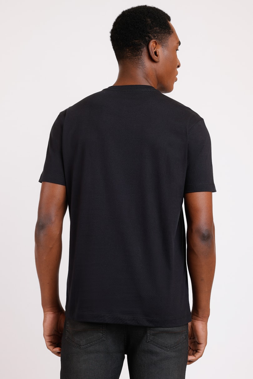 Camiseta Estampa Barcode Preto