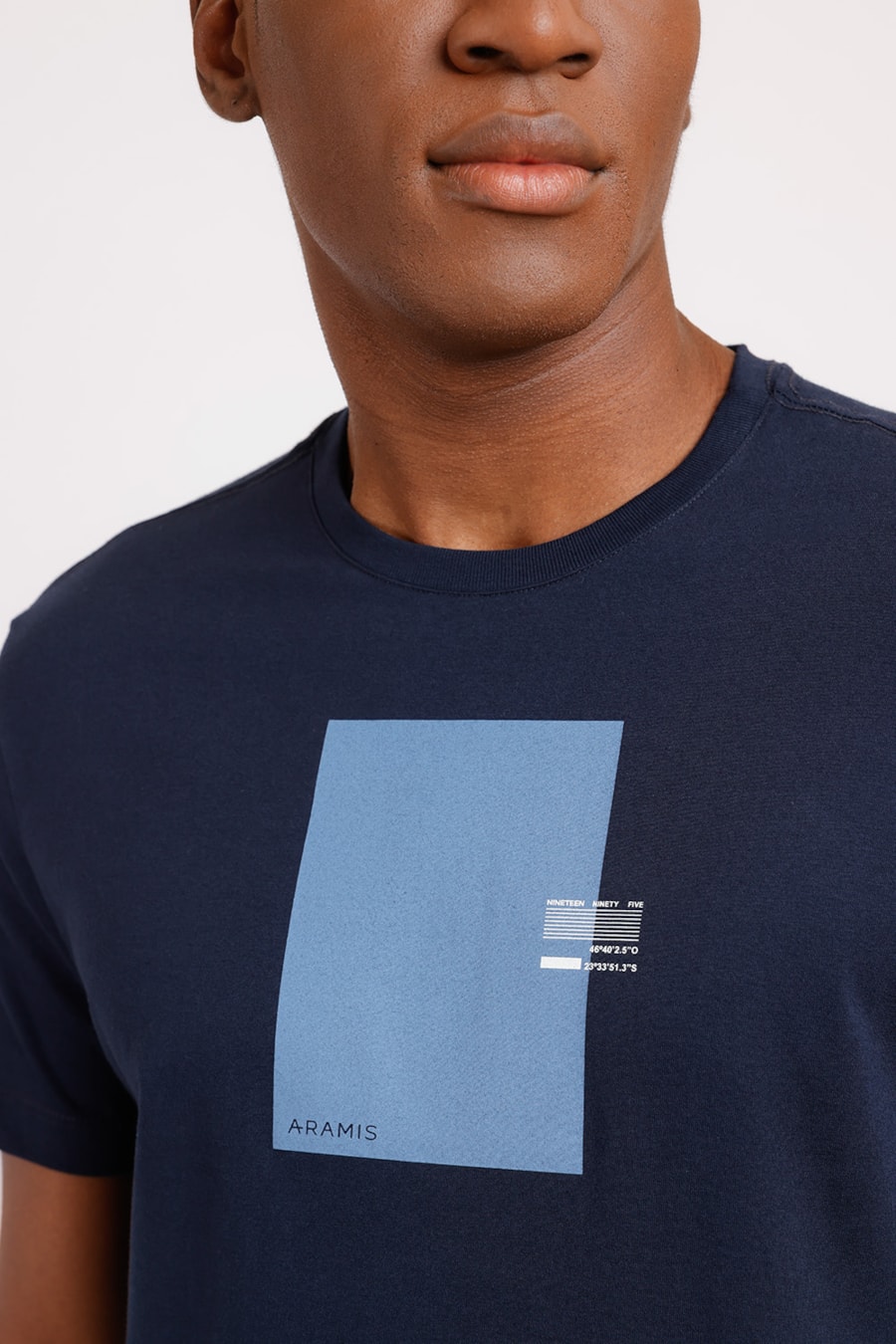 Camiseta Estampa Frame Marinho — foto 1 de 2
