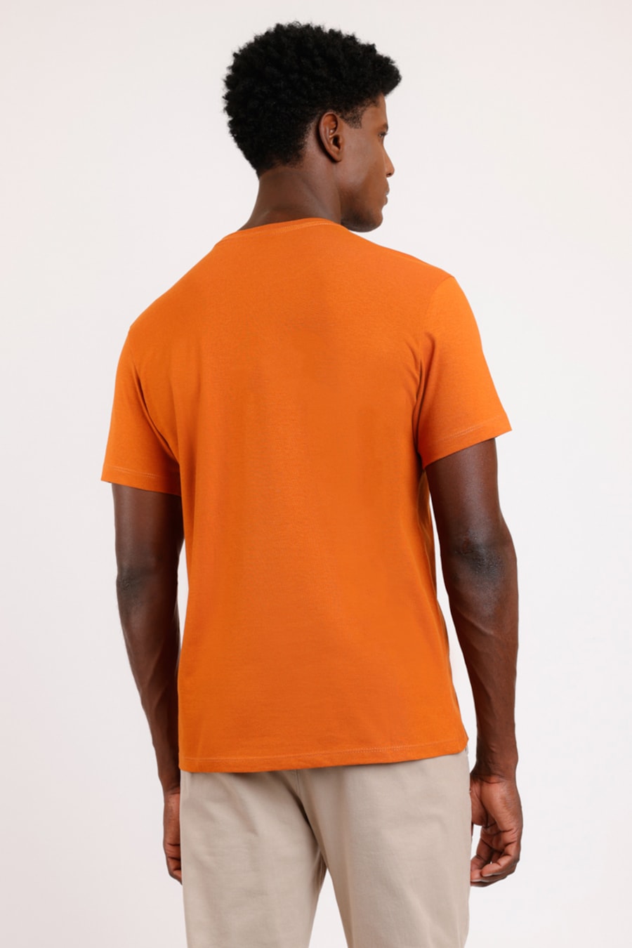 Camiseta Estampa Logo Pinos Caramelo Bourbon — foto 2 de 2