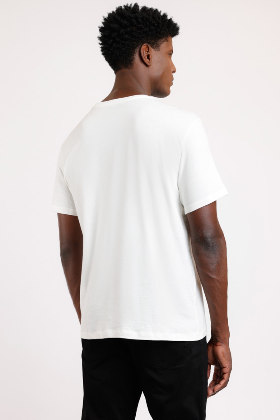 Camiseta Estampa Logo Pinos Off White — foto 2 de 2