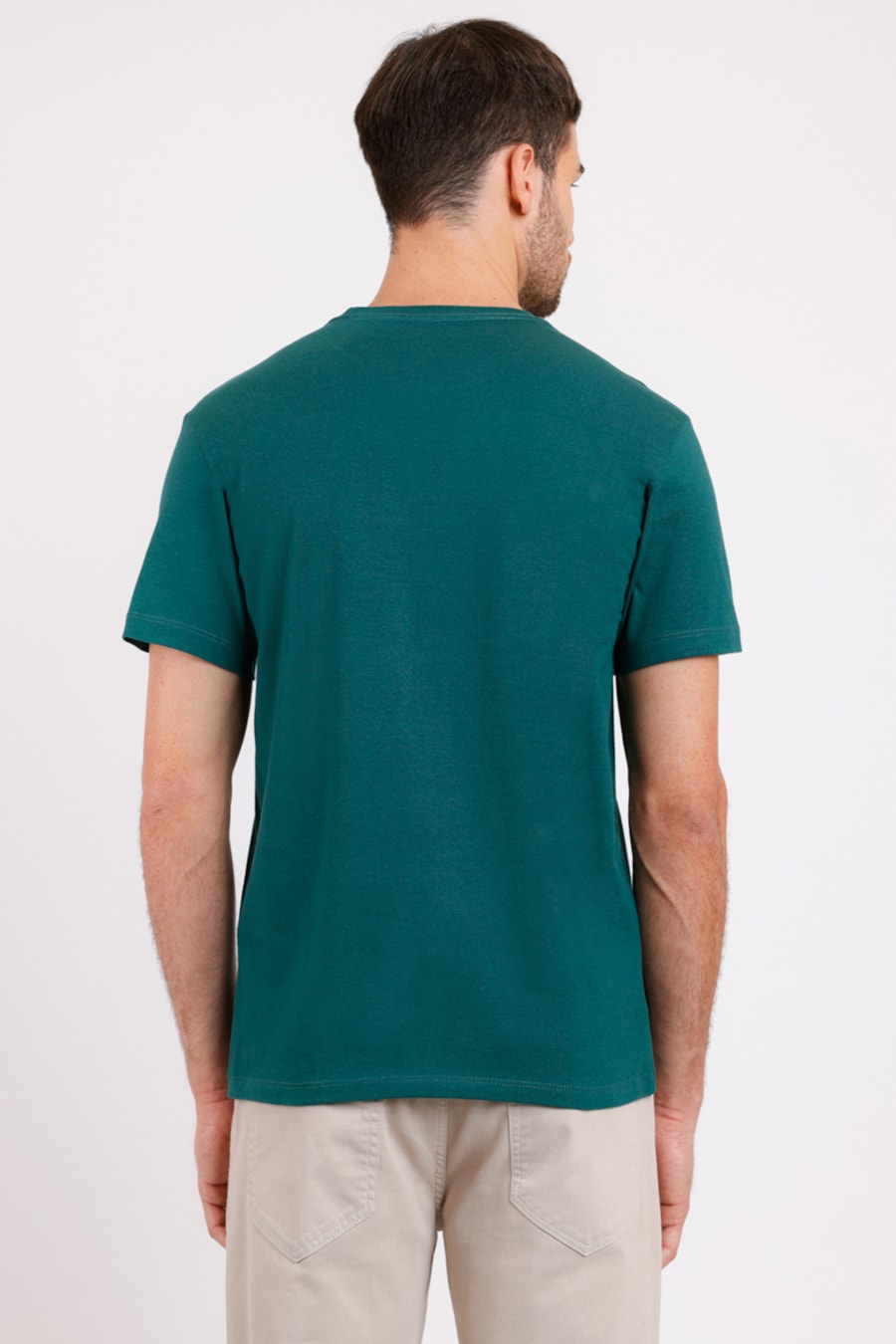Camiseta Estampa Logo Pinos Verde Esmeralda — foto 2 de 2