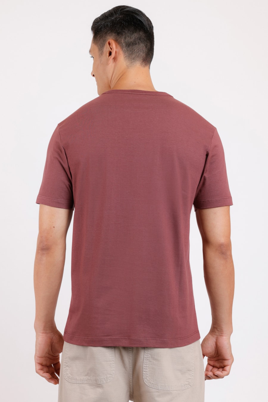Camiseta Estampa Mix Logos Burgundy — foto 2 de 2