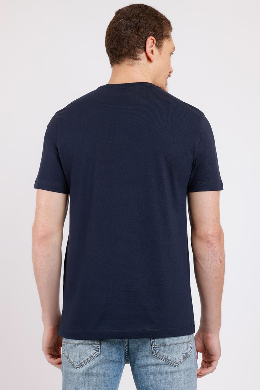 Camiseta Estampa Mix Logos Marinho — foto 2 de 2