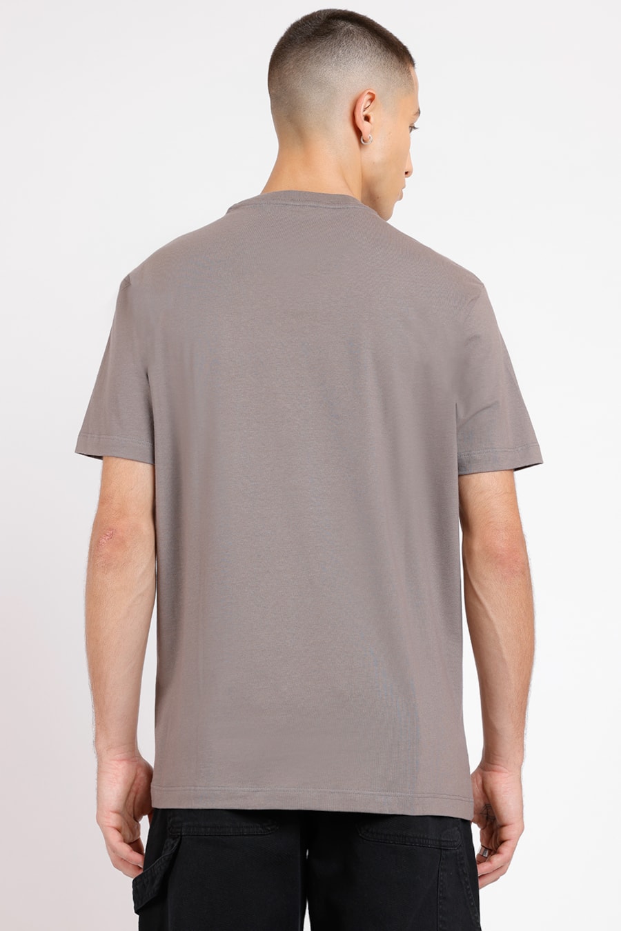 Camiseta Estampa Off And Black Cinza Concreto — foto 2 de 2