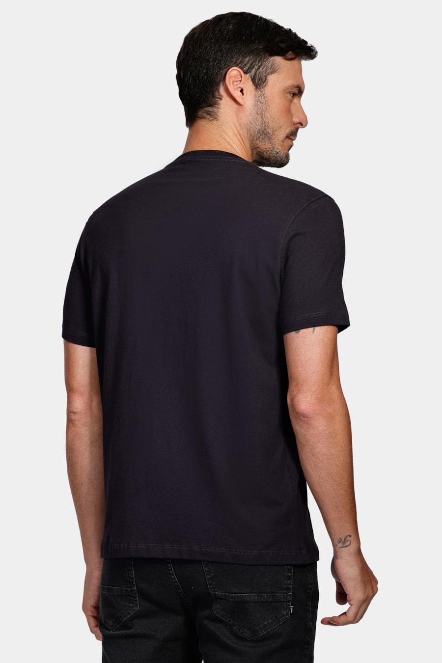 Camiseta Estampa Retângulos Marinho — foto 4 de 4