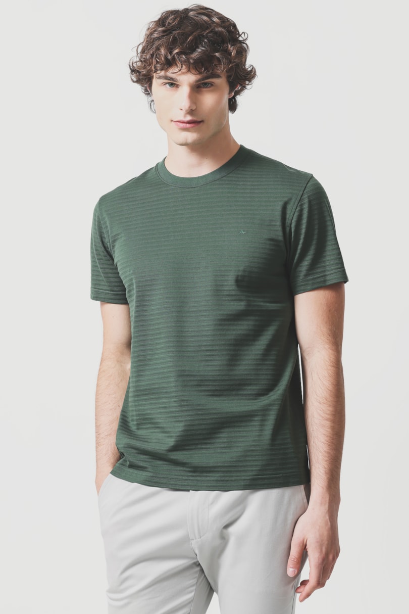 Camiseta Fio 60 Mercerizada Textura Carvalho 118