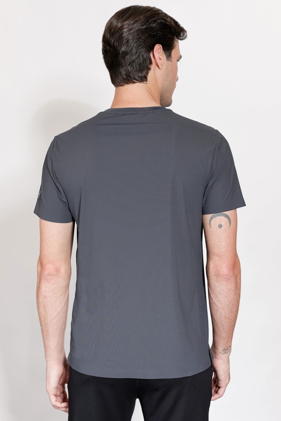 Camiseta Fusionada Piquet Marinho Escuro — foto 4 de 5