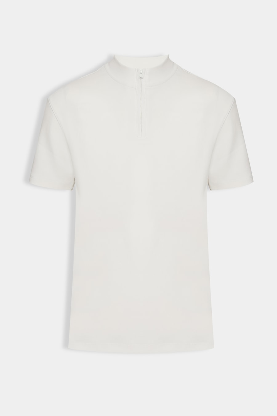 Camiseta Gola Alta Com Zíper Algodao — foto 6 de 6