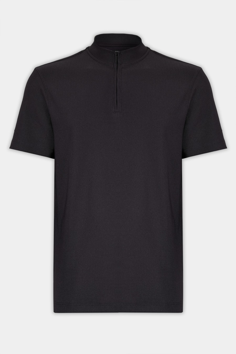 Camiseta Gola Alta Com Zíper Preto — foto 5 de 5