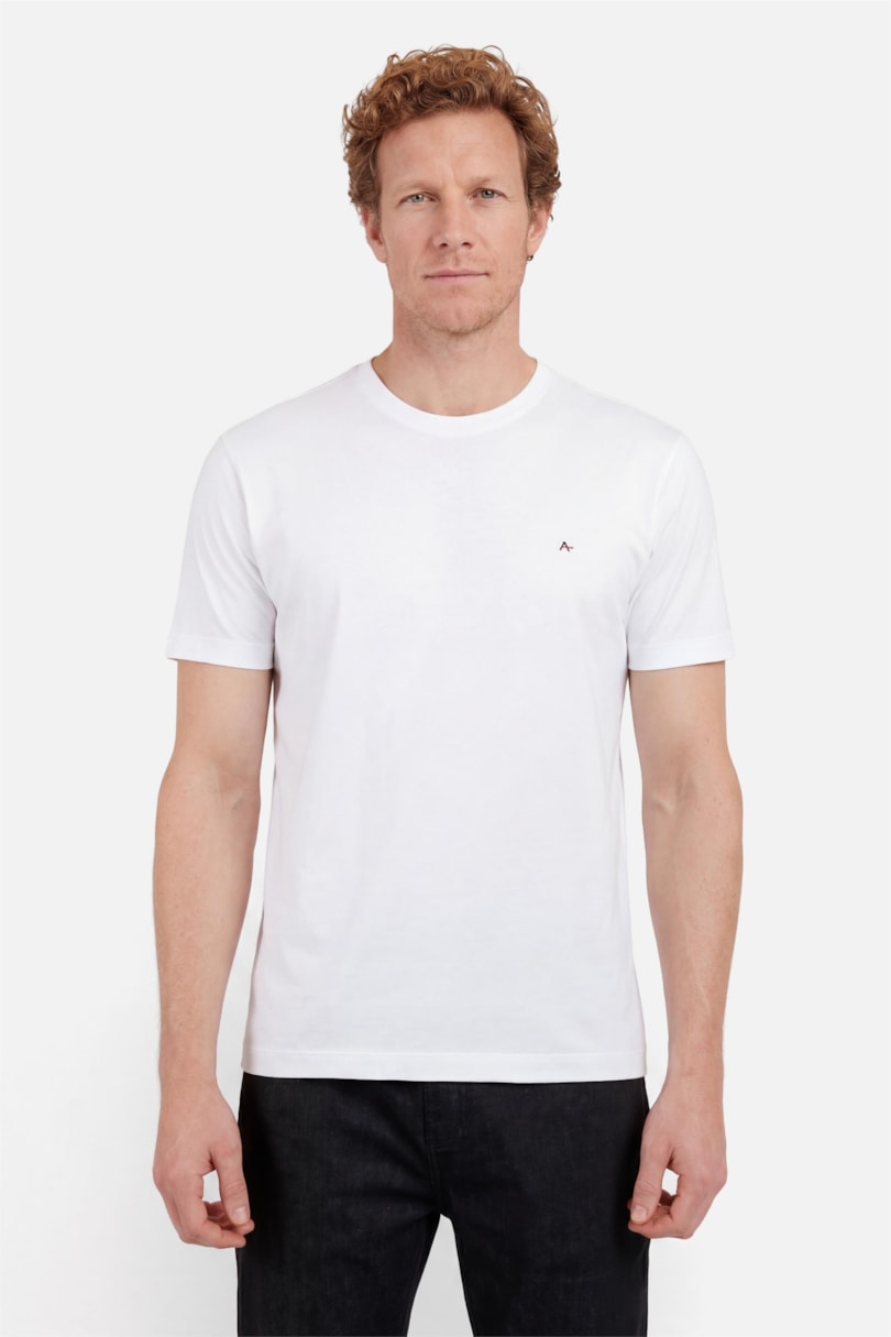 Camiseta Gola Careca Branco