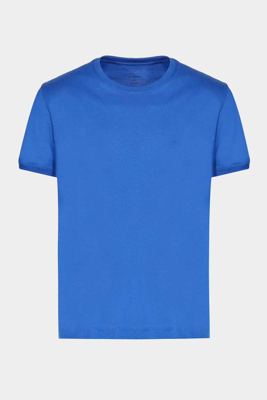 Camiseta Gola Careca de Algodão Pima Azul Royal — foto 5 de 5