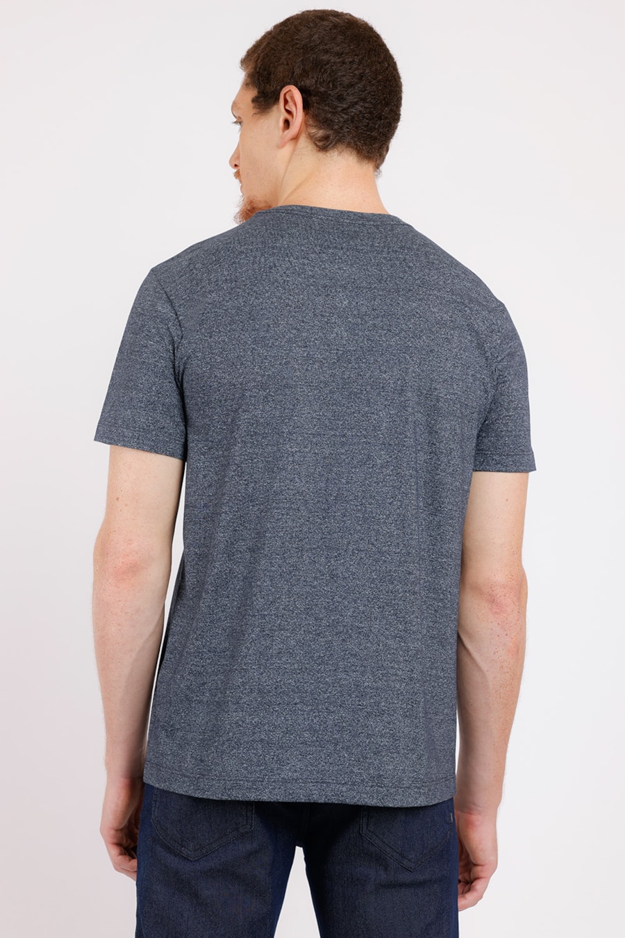 Camiseta Gola Portuguesa Mouline Marinho — foto 2 de 2