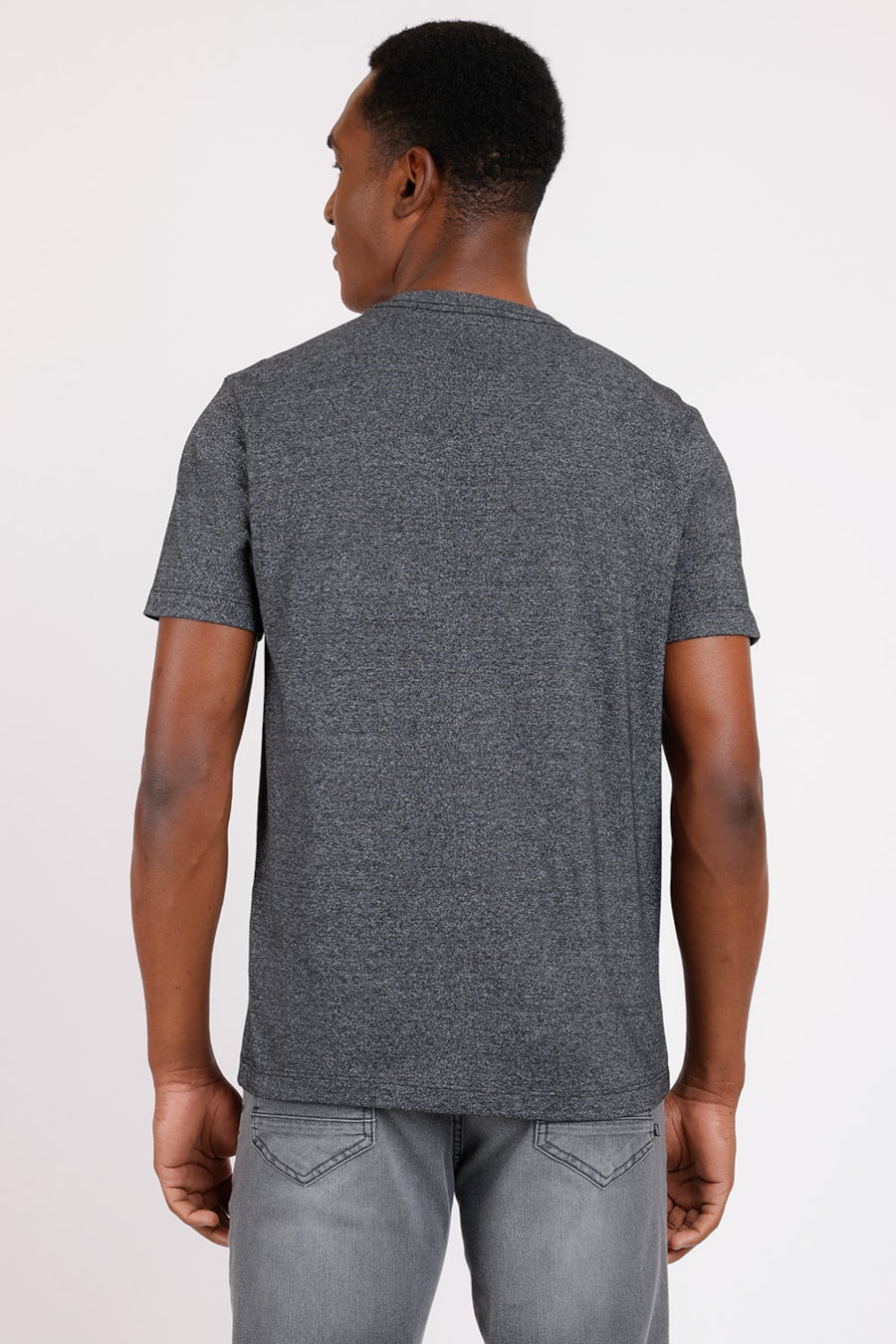 Camiseta Gola Portuguesa Mouline Preto — foto 2 de 2