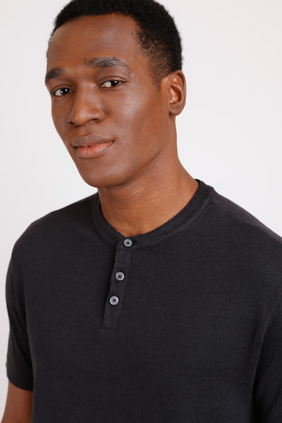 Camiseta Gola Portuguesa Tricot Preto — foto 1 de 2