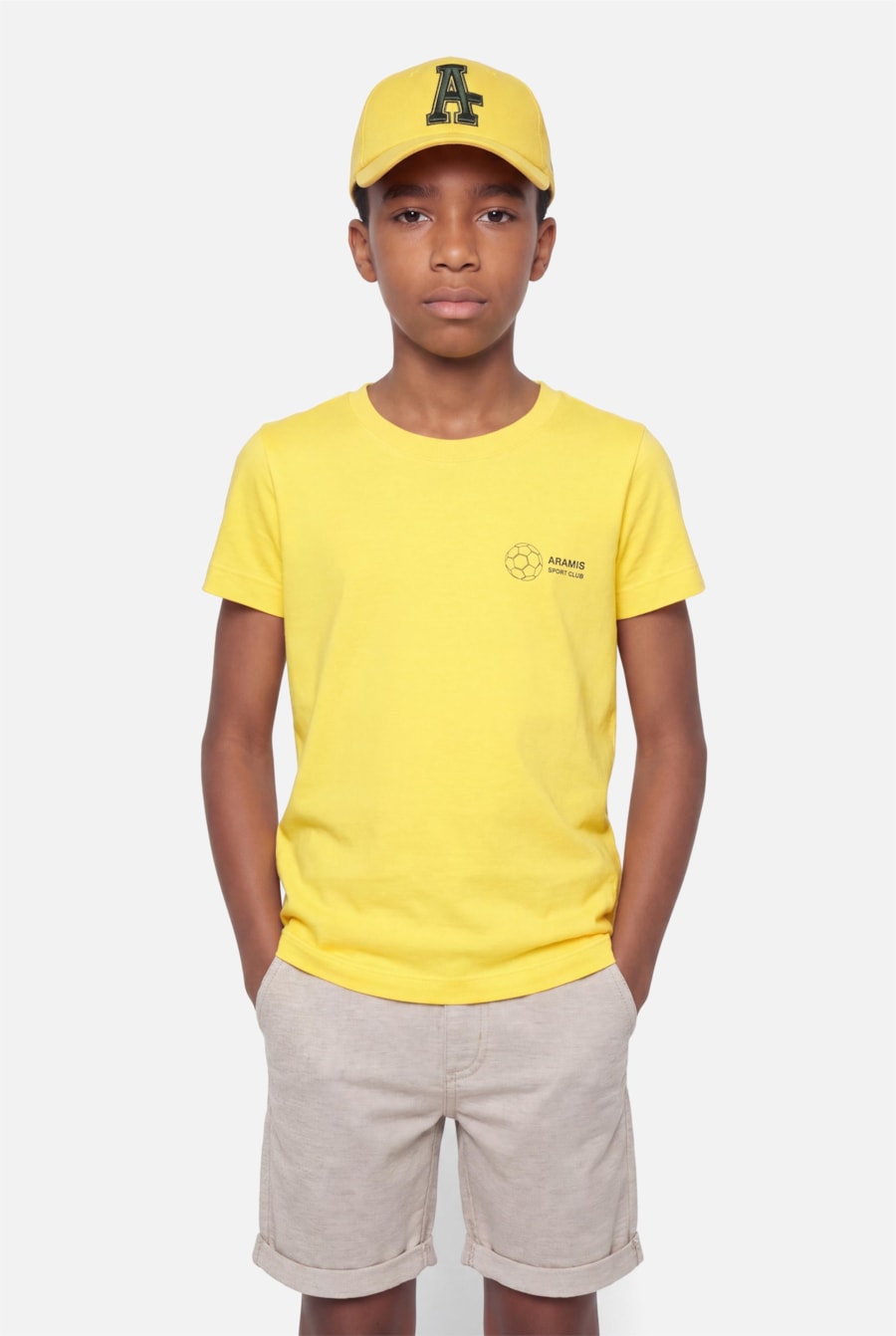 Camiseta Infantil Estampa Brasil 10 Amarelo — foto 3 de 5