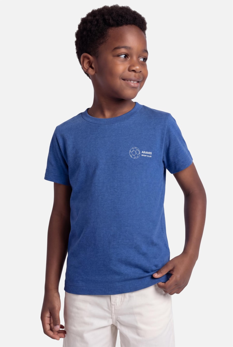 Camiseta Infantil Estampa Brasil 10 Azul — foto 3 de 5
