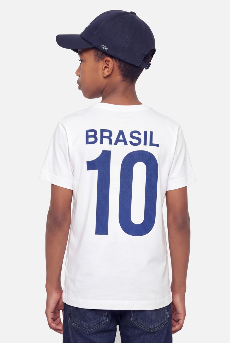 Camiseta Infantil Estampa Brasil 10 Off White — foto 3 de 6