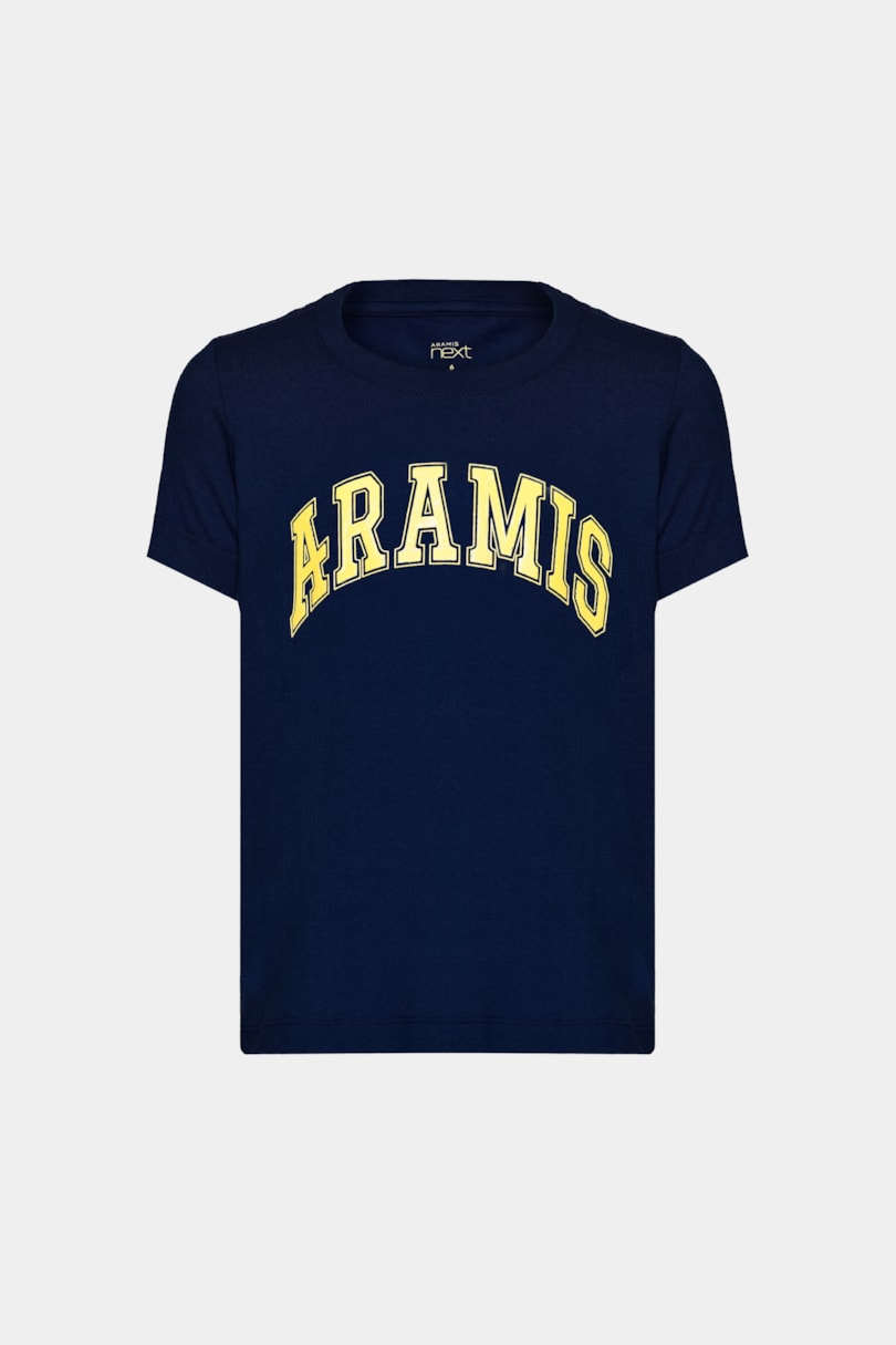 Camiseta Infantil Estampa College Marinho