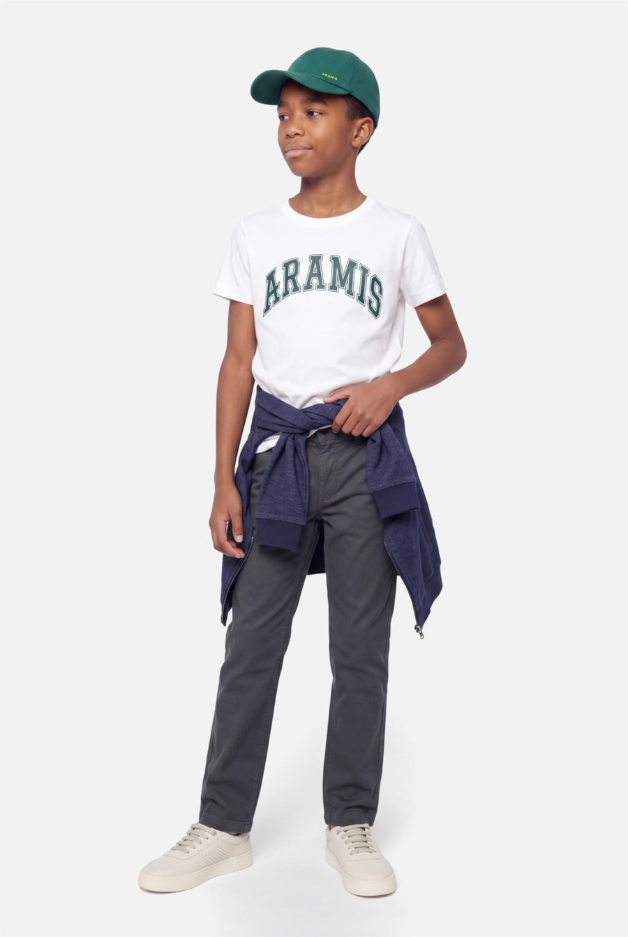 Camiseta Infantil Estampa College Off White — foto 2 de 3