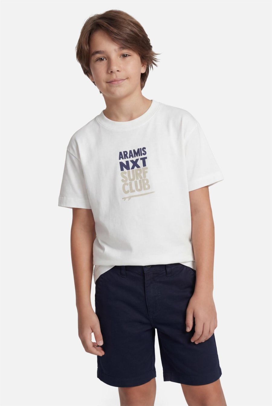 Camiseta Infantil Estampa  Surf Club Off White — foto 1 de 3