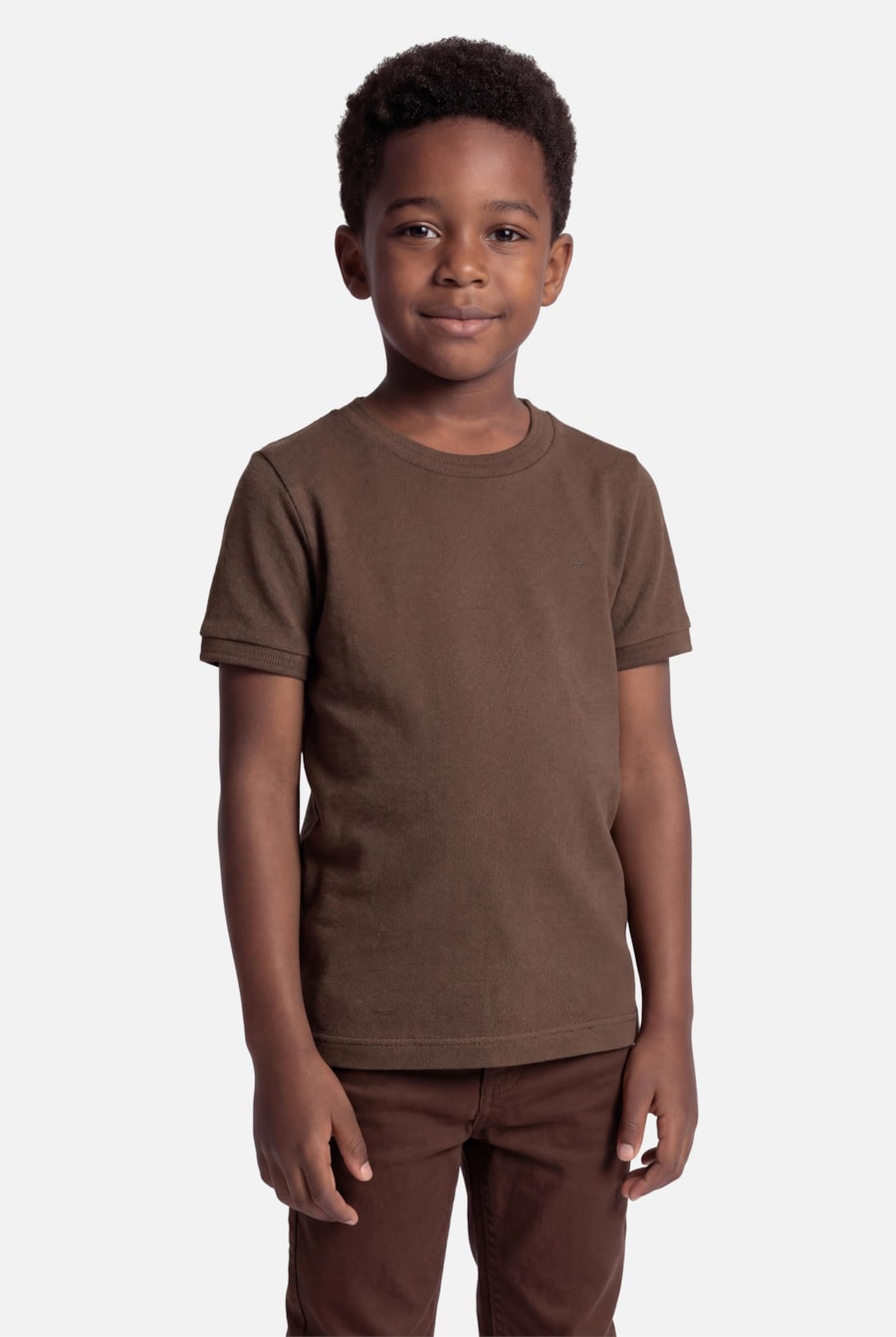 Camiseta Infantil Gola Dupla Cacau — foto 1 de 3