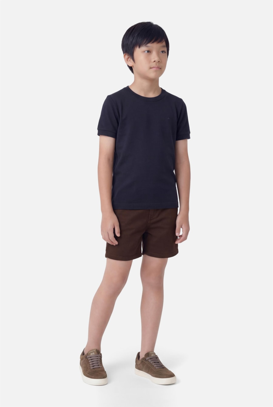 Camiseta Infantil Gola Dupla Marinho — foto 2 de 3