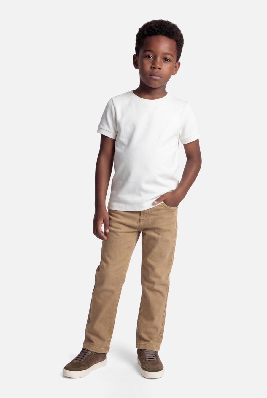 Camiseta Infantil Gola Dupla Off White — foto 2 de 3