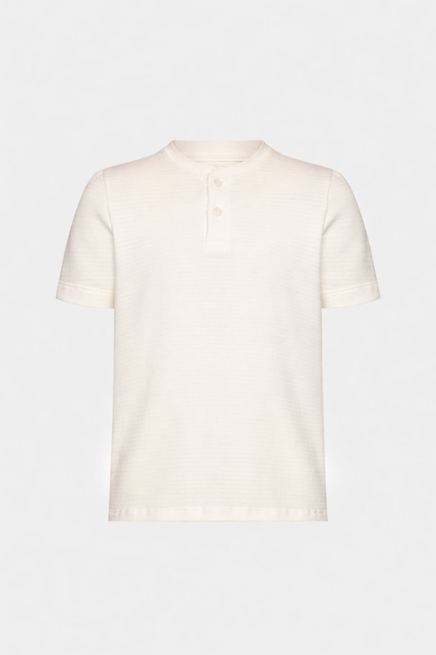 Camiseta Infantil Henley Textura Amendoa — foto 4 de 4