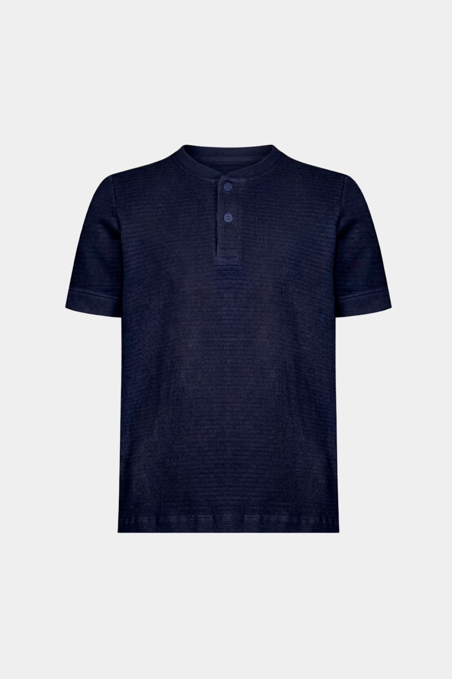 Camiseta Infantil Henley Textura Marinho — foto 3 de 3