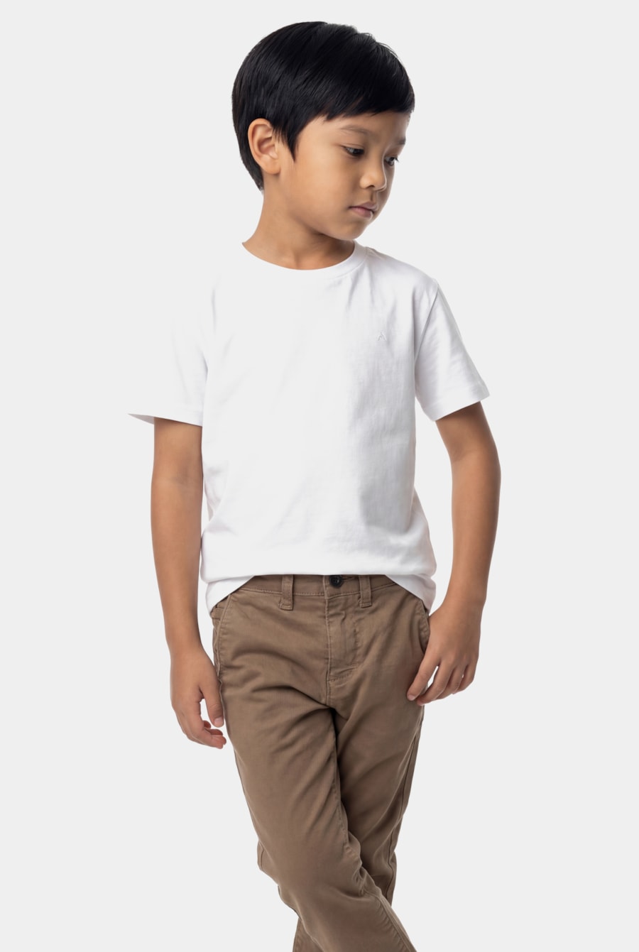 Camiseta Infantil Liquid Cotton Branco — foto 1 de 3