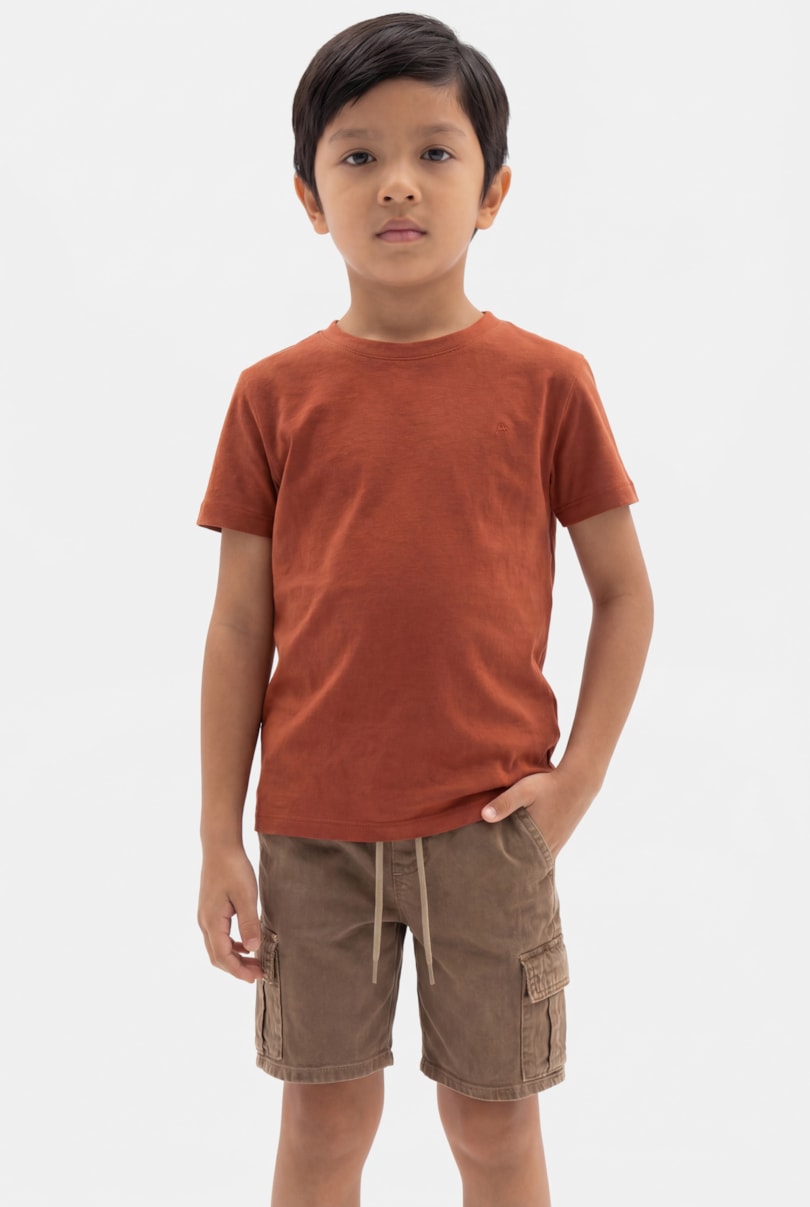 Camiseta Infantil Liquid Cotton Ferrugem