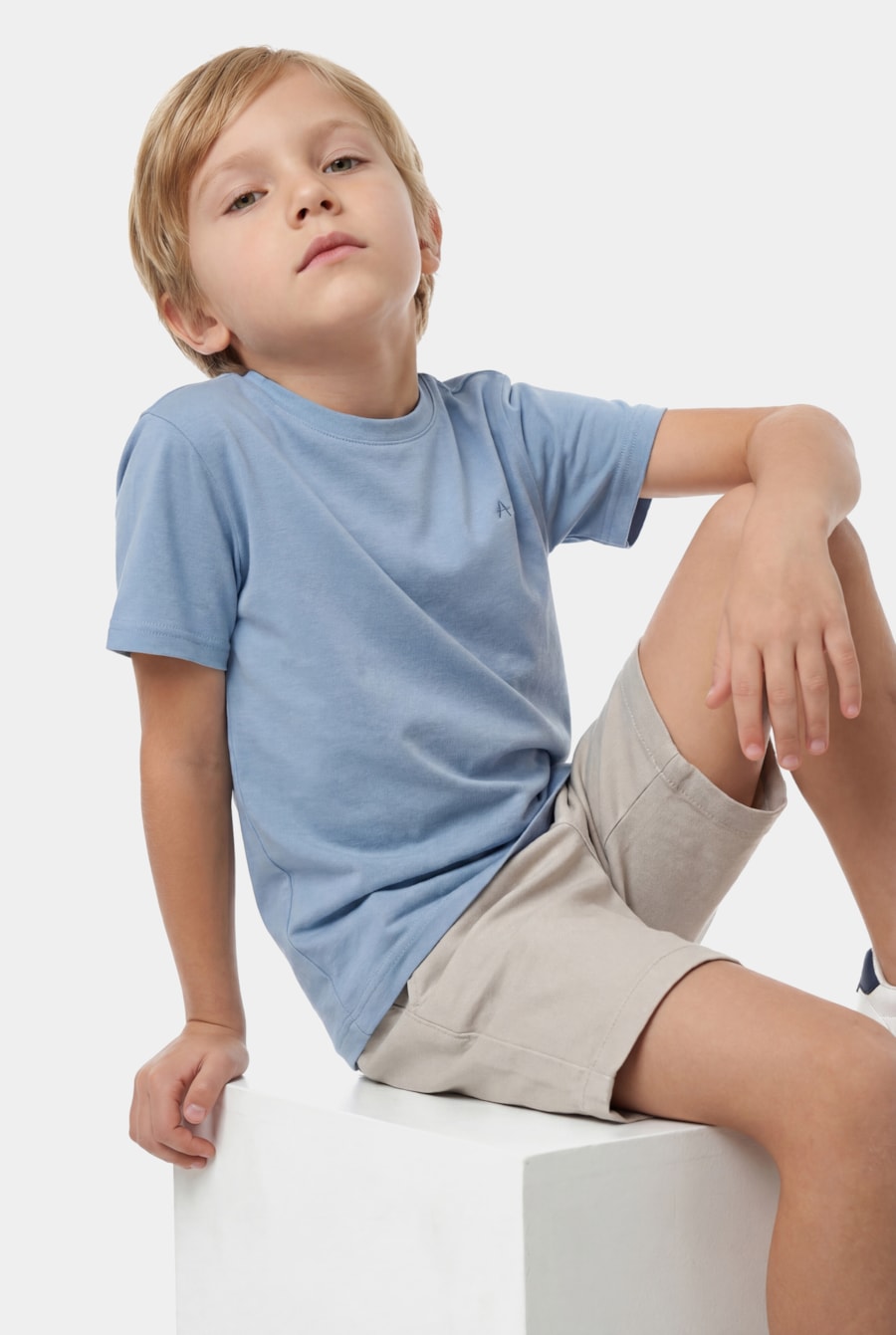 Camiseta Infantil Liquid Cotton Indigo — foto 1 de 3