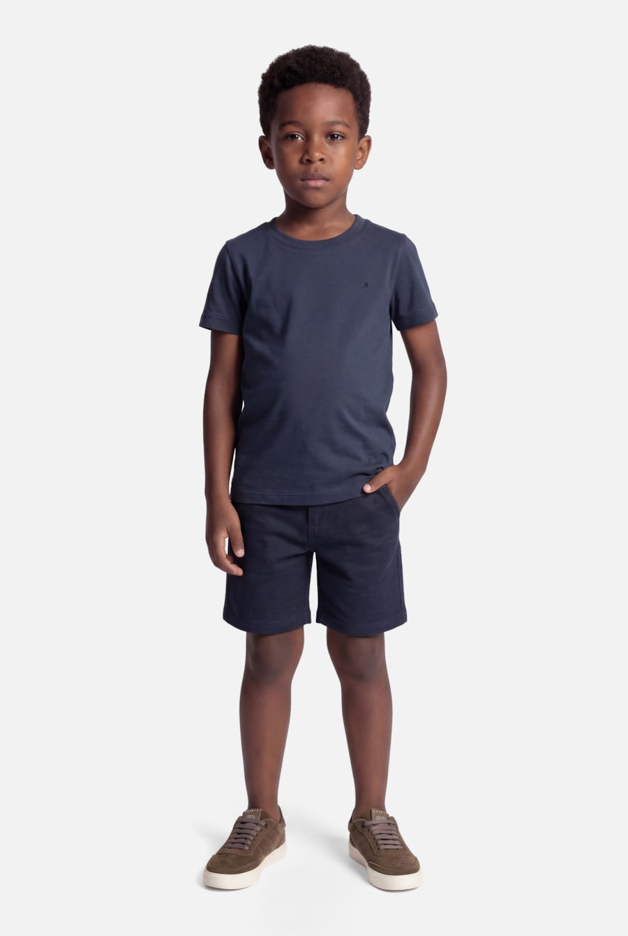 Camiseta Infantil Liquid Cotton Marinho - Não Ativar Mostruário — foto 2 de 3
