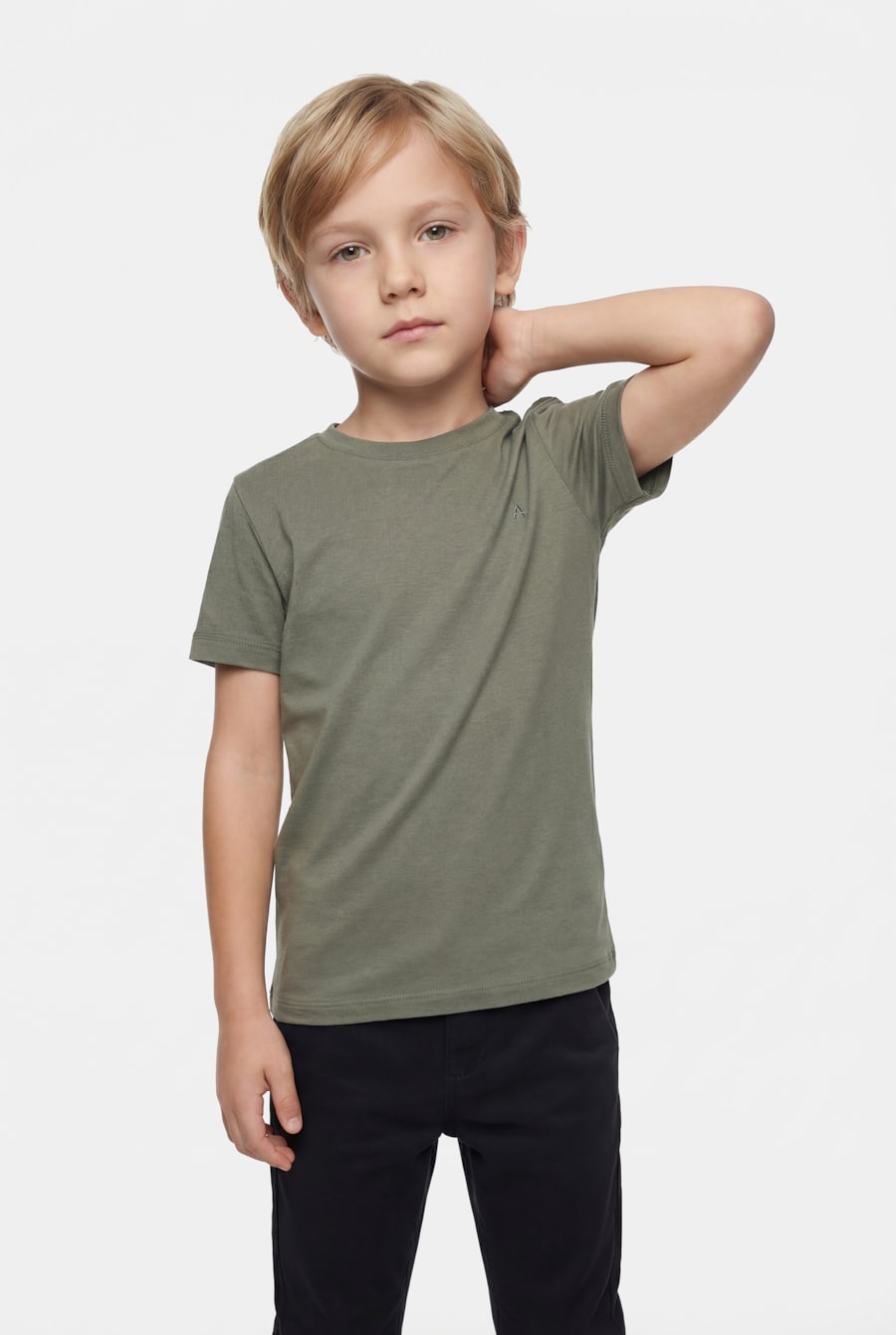 Camiseta Infantil Liquid Cotton Militar — foto 1 de 3