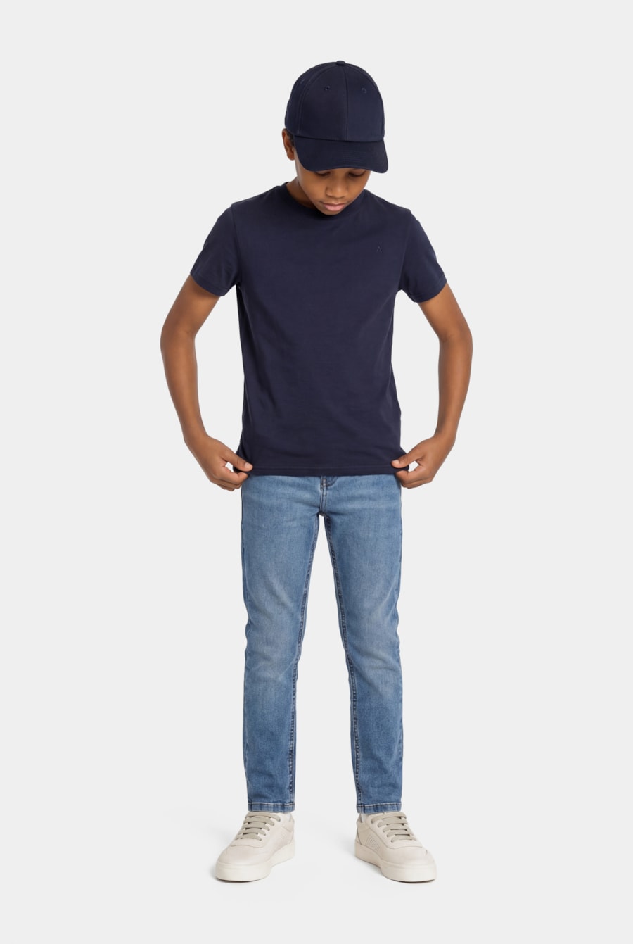 Camiseta Infantil Liquid Cotton Navy — foto 2 de 3