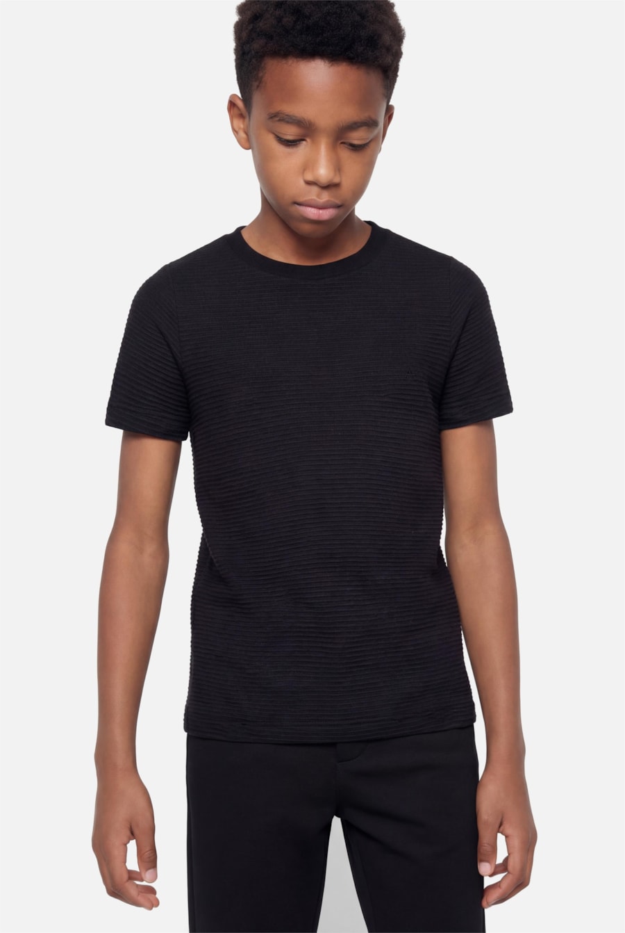 Camiseta Infantil Textura Preto — foto 1 de 3