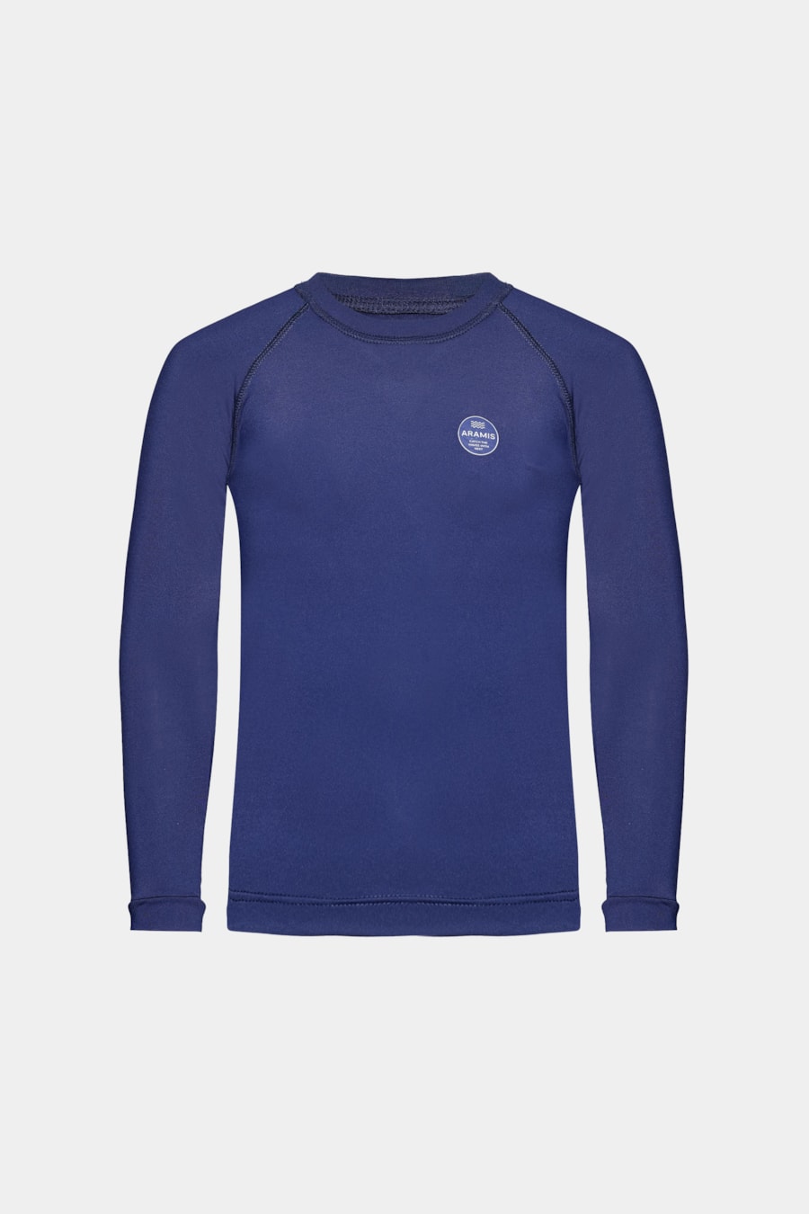 Camiseta Infantil Uv Raglan Lisa Azul Indigo — foto 3 de 3
