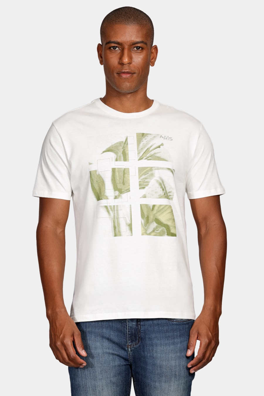 Camiseta Lírio Estampa Fotografia Off White — foto 1 de 4