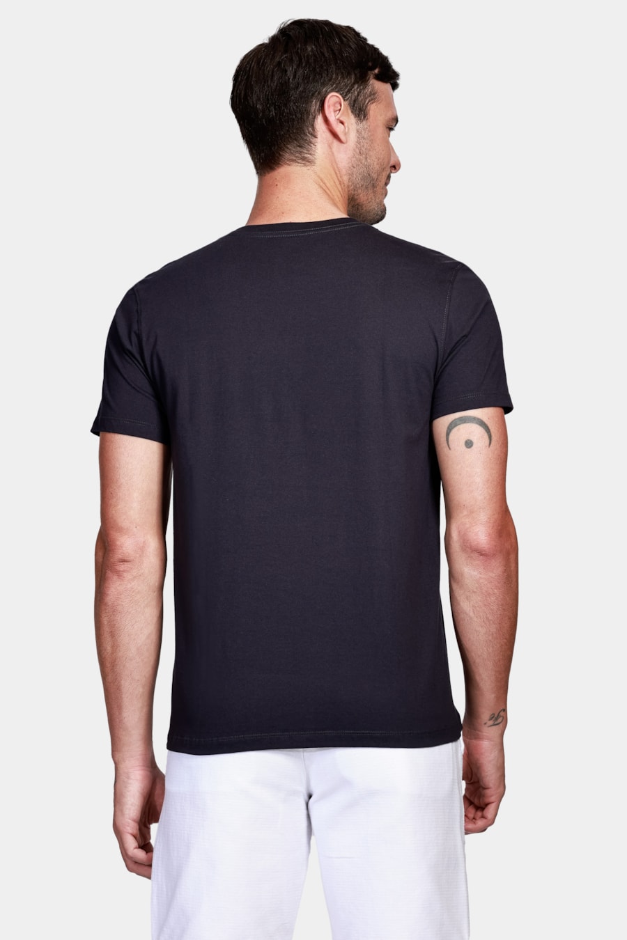 Camiseta Lírio Listras Marinho — foto 4 de 4