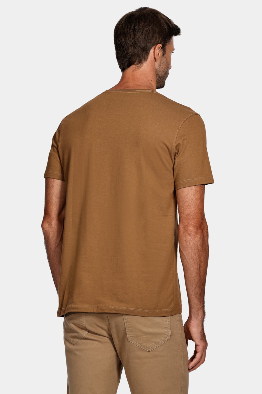 Camiseta Lírios Outline Cáqui Mascavo — foto 4 de 4