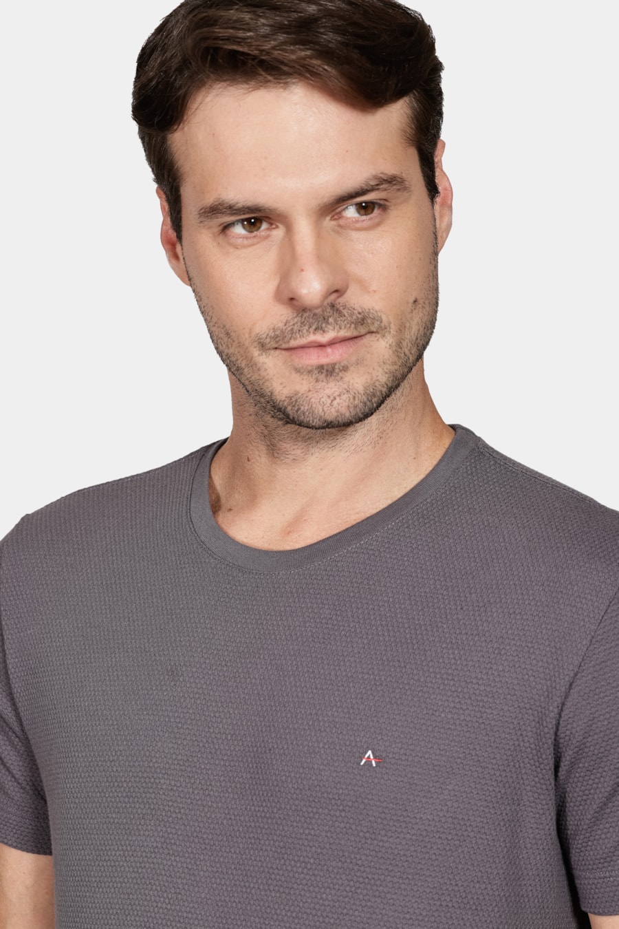 Camiseta Malha Honey Chumbo — foto 3 de 5
