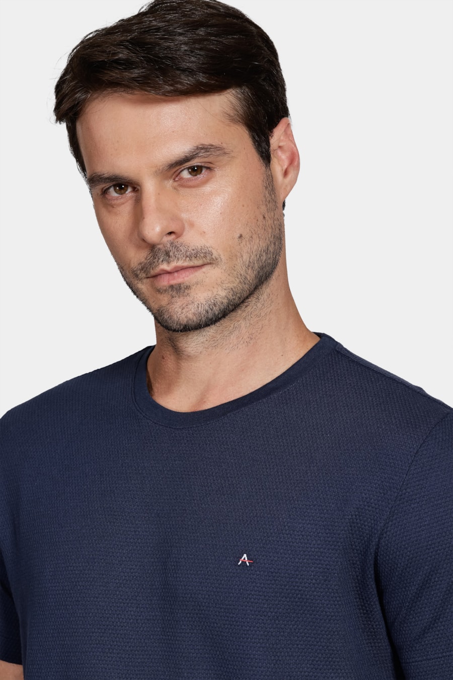 Camiseta Malha Honey Marinho — foto 3 de 5