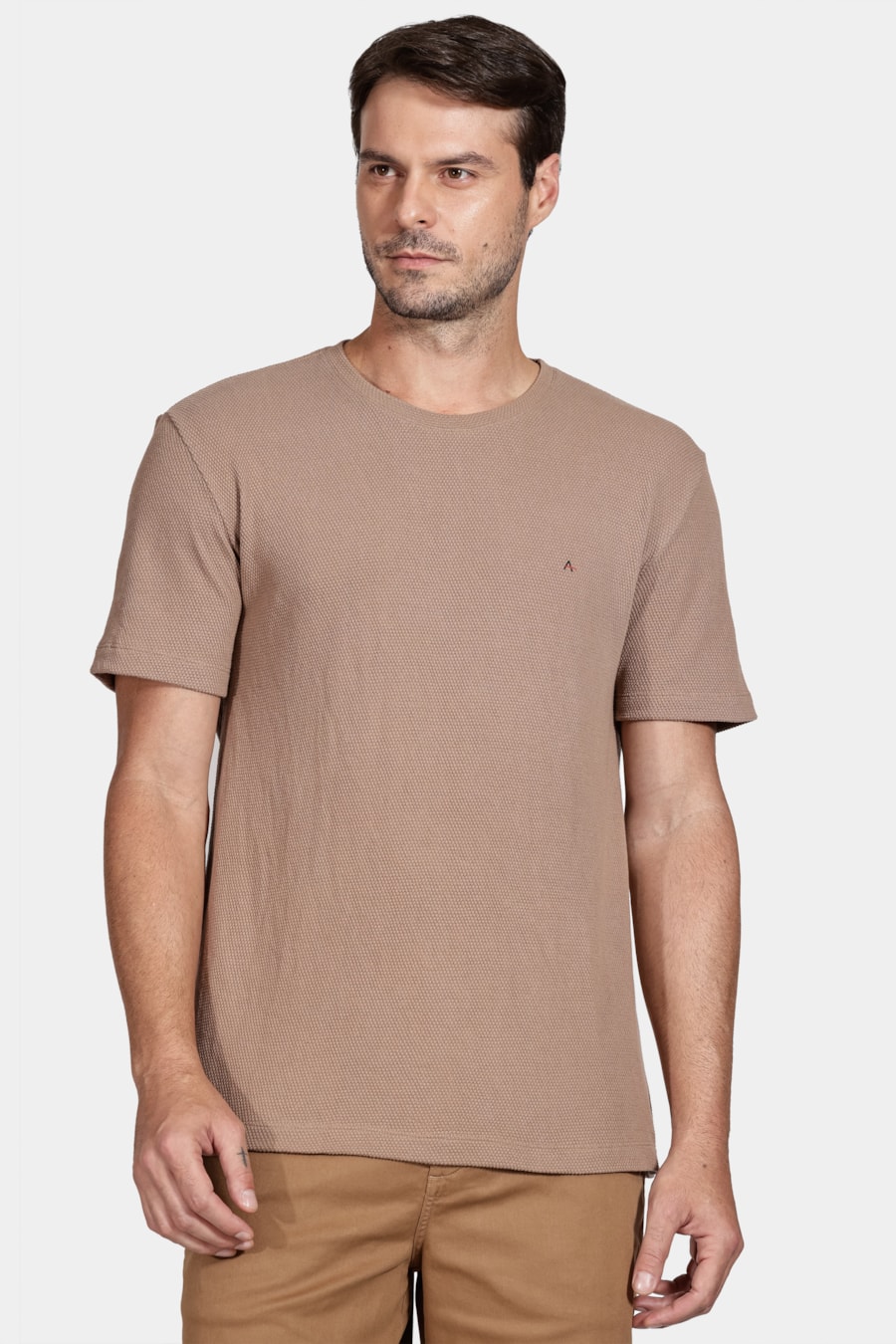 Camiseta Malha Honey Marrom — foto 1 de 5